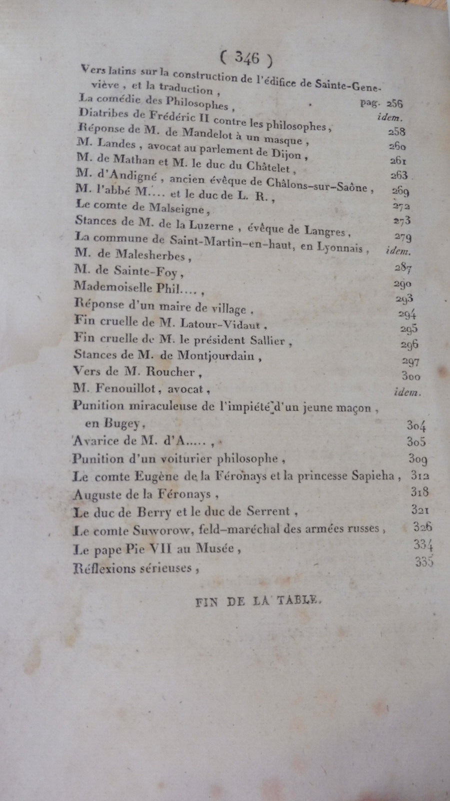 Paris, Versailles et les provinces au XVIIIe siècle 1809 2 tomes en 1 vol.