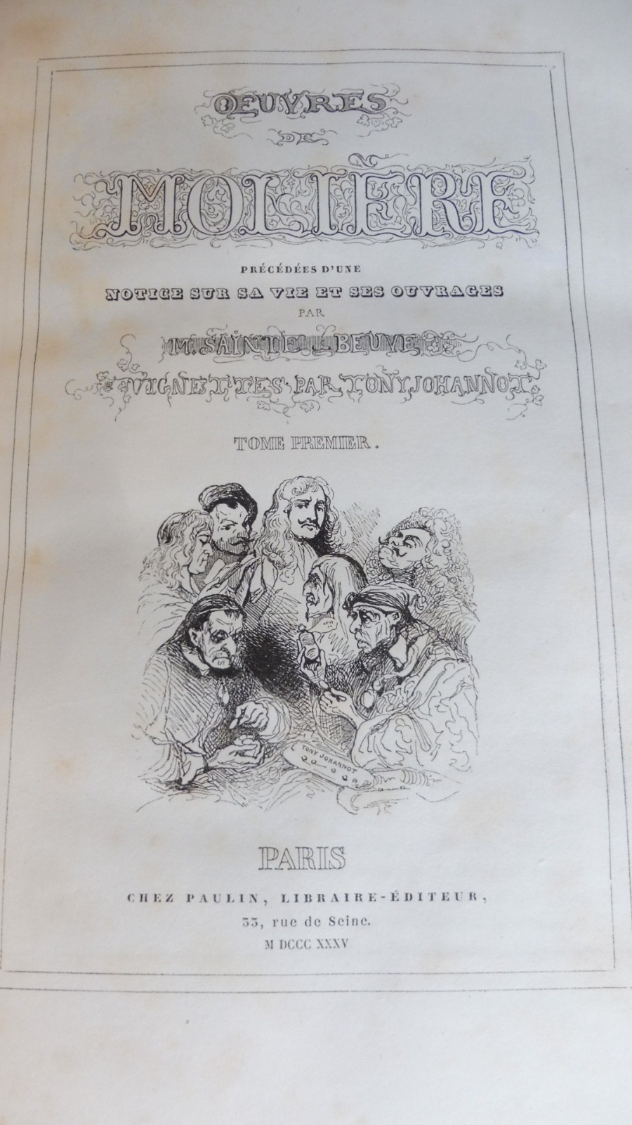 Oeuvres de Molière 1835 2/2 illus. Johannot