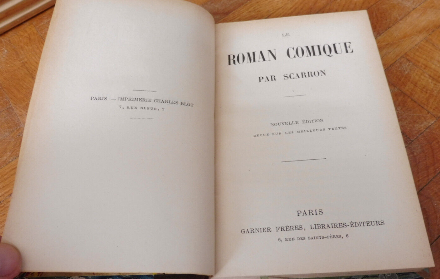 Le Roman comique (Scarron) s.d.