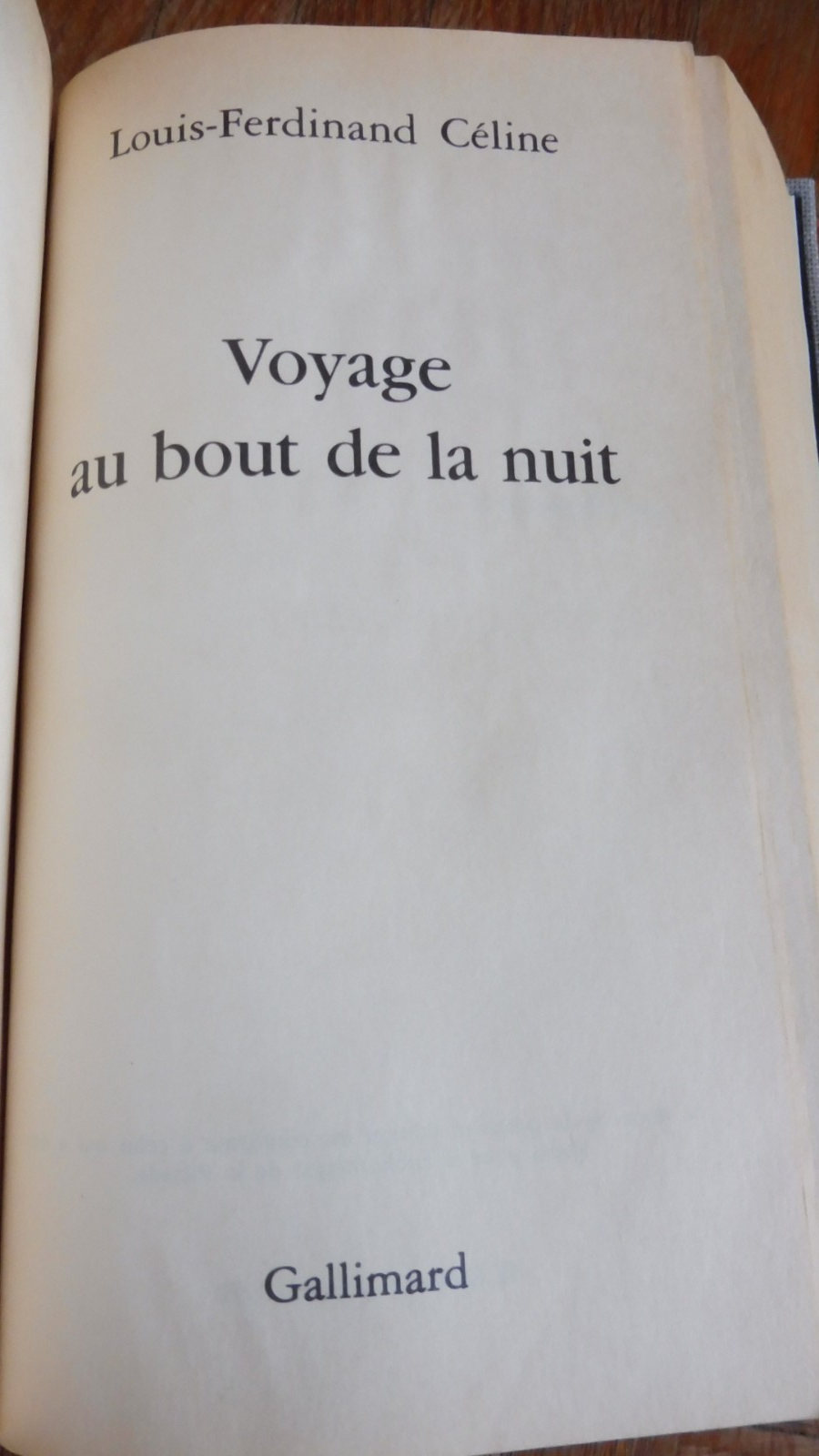 Voyage au bout de la nuit (Céline) 1994