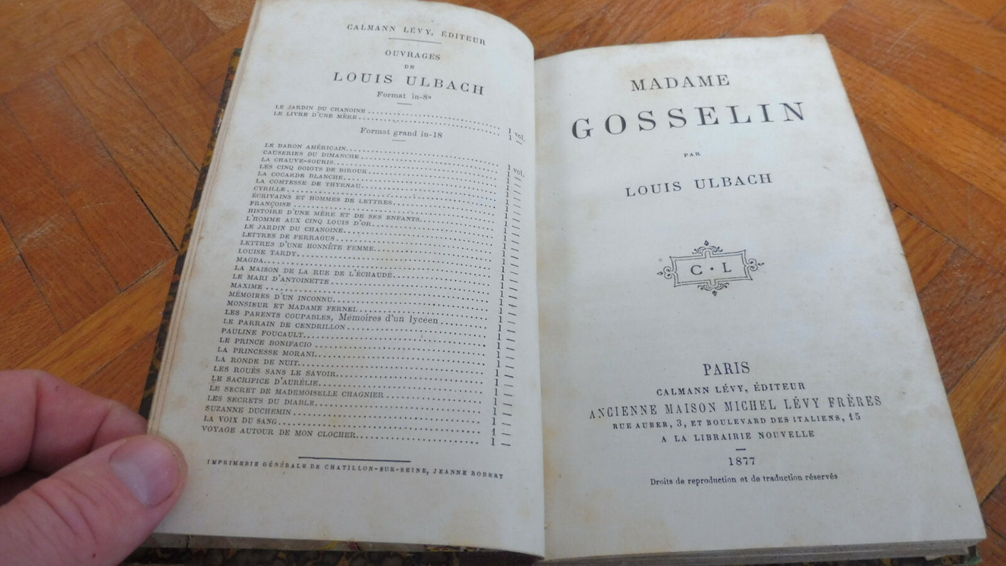 Madame Gosselin (Louis Ulbach) 1877