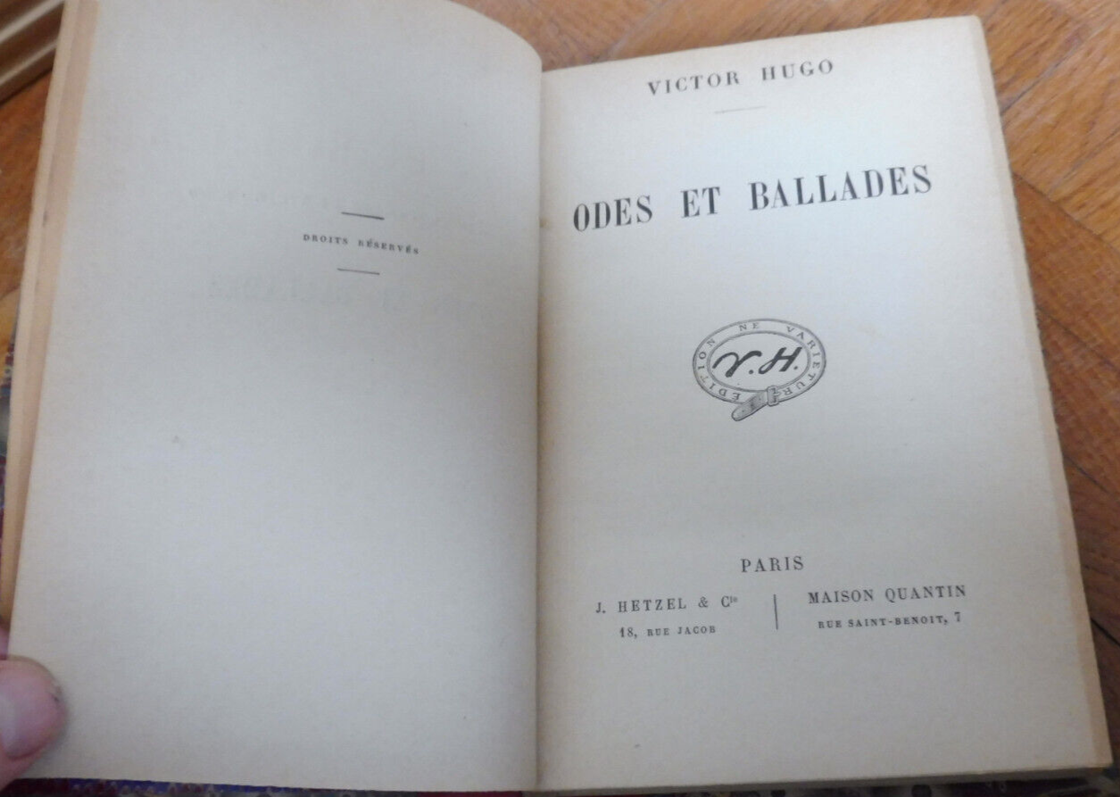 Odes et ballades (Victor Hugo) s.d.