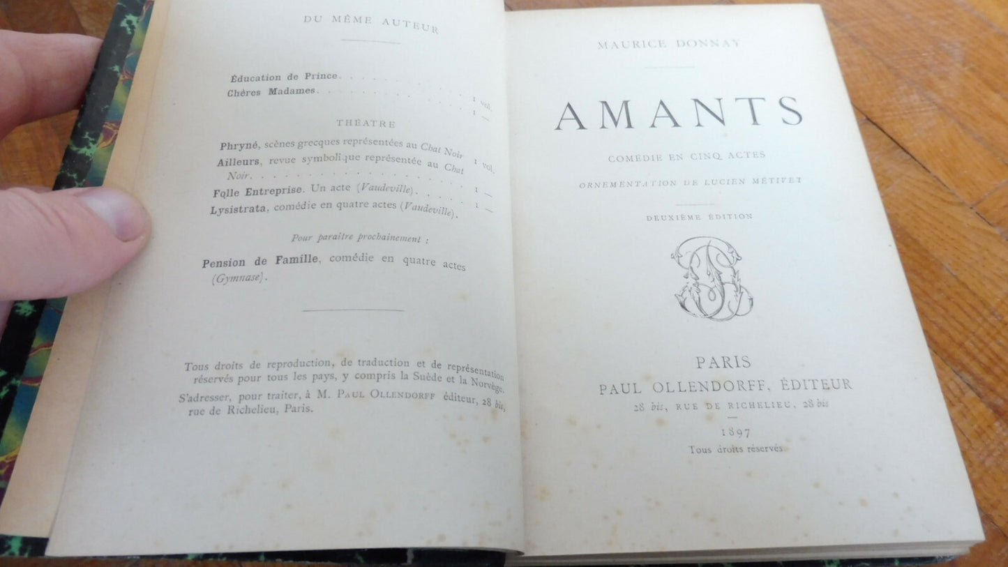 Amants (Maurice Donnay) 1897