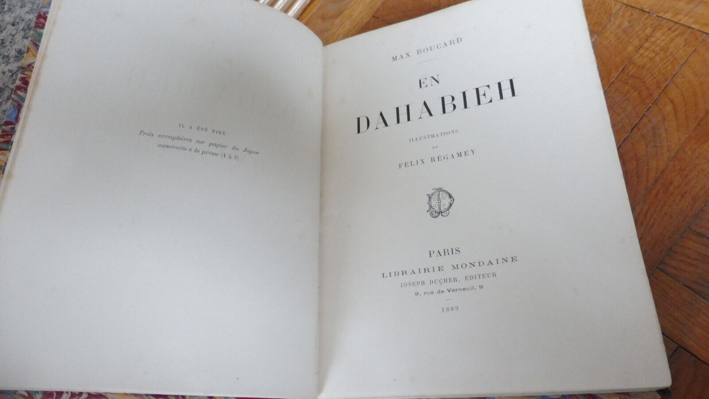 En Dahabieh (Max Boucard) 1889 illus. Régamey