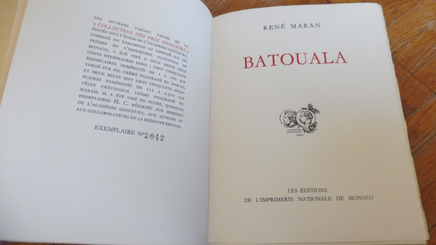 Batouala (René Maran) 1950 VELIN