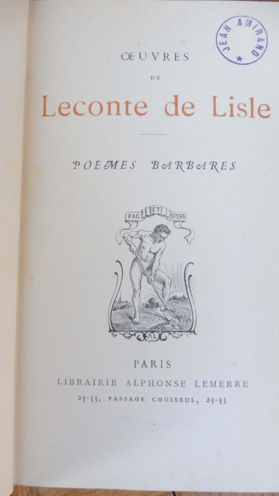 Poèmes barbares (Leconte de Lisle) s.d.