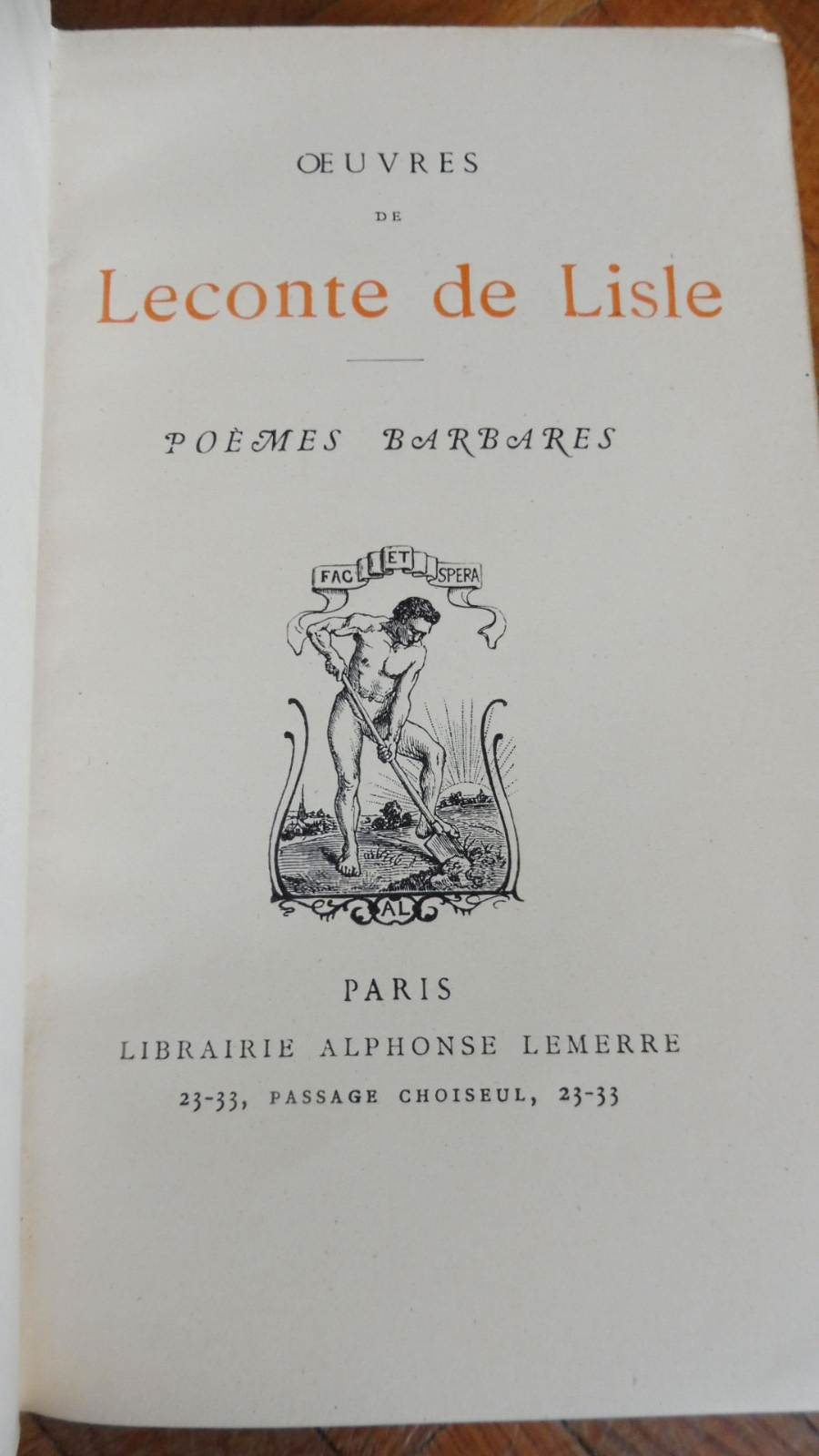 Poèmes barbares (Leconte de Lisle) s.d.