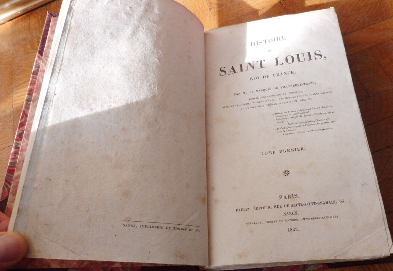 Histoire de Saint Louis (Villeneuve-Trans) 1839 3/3