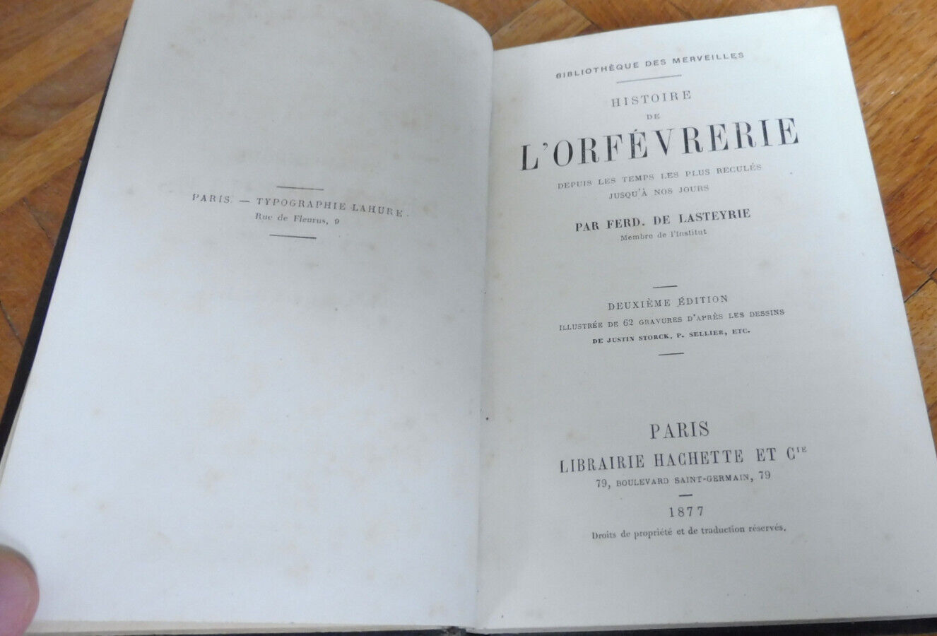 L'Orfévrerie (Ferdinand De Lasteyrie) 1877