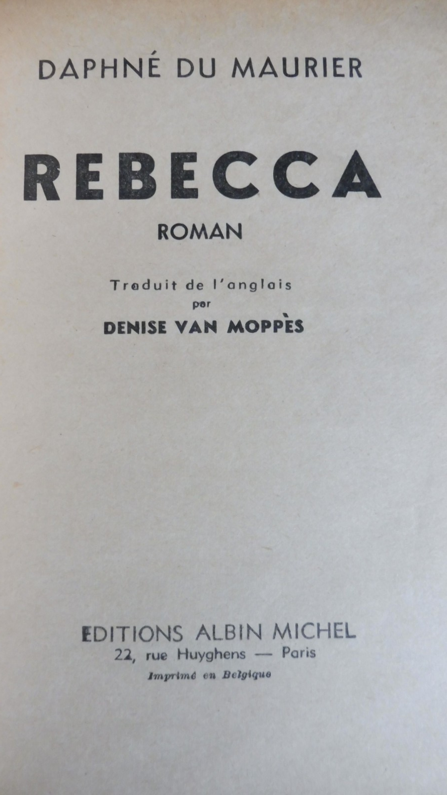 Rebbeca (Daphne du Maurier) s.d.
