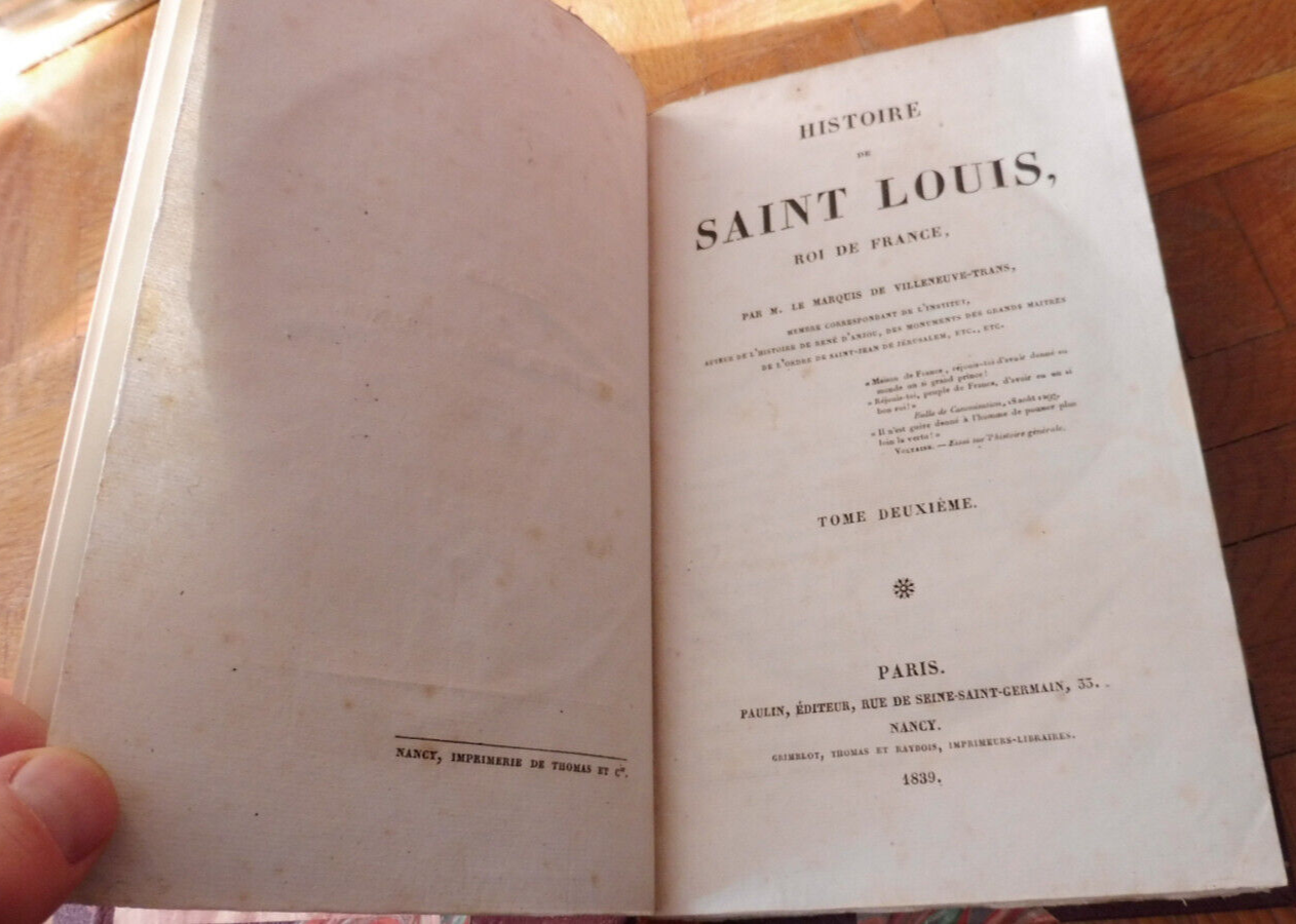Histoire de Saint Louis (Villeneuve-Trans) 1839 3/3