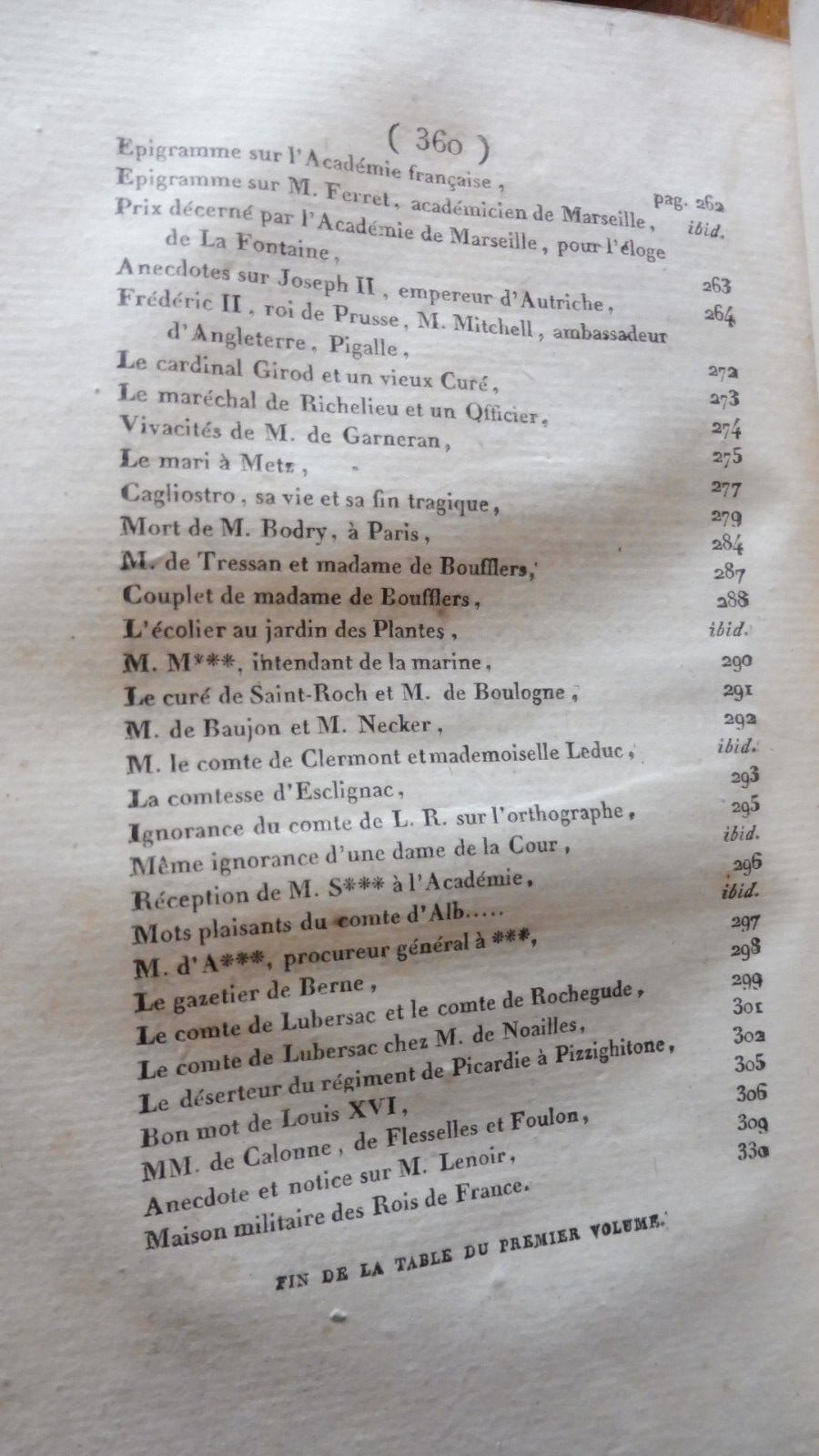 Paris, Versailles et les provinces au XVIIIe siècle 1809 2 tomes en 1 vol.