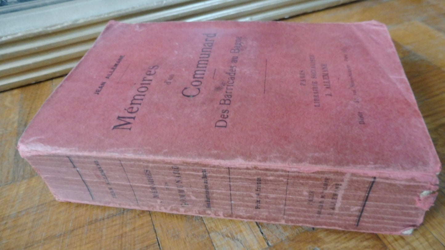 Mémoires d'un communard. Des barricades au bagne (Jean Allemane) s.d.