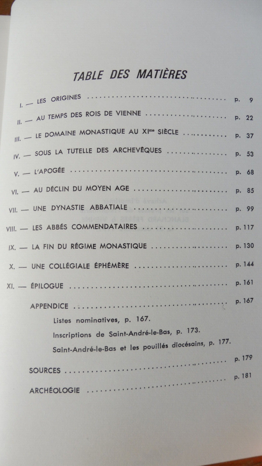 L'Abbaye de Saint-André-le-Bas (Pierre Cavard) 1979