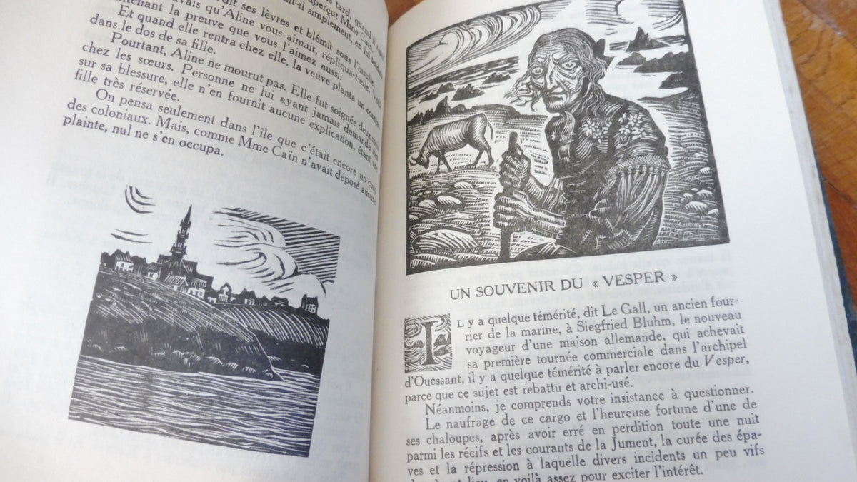 Filles de la Pluie. Scènes de la vie ouessantine (A. Savignon) 1924 illus. Alaux