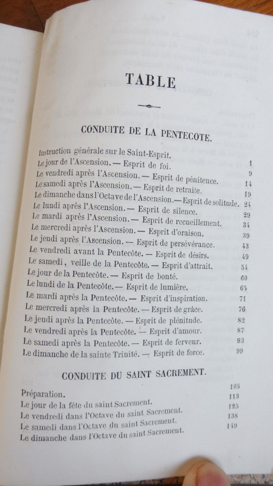 Conduite pour passer la Pentecôte (Avrillon) 1861