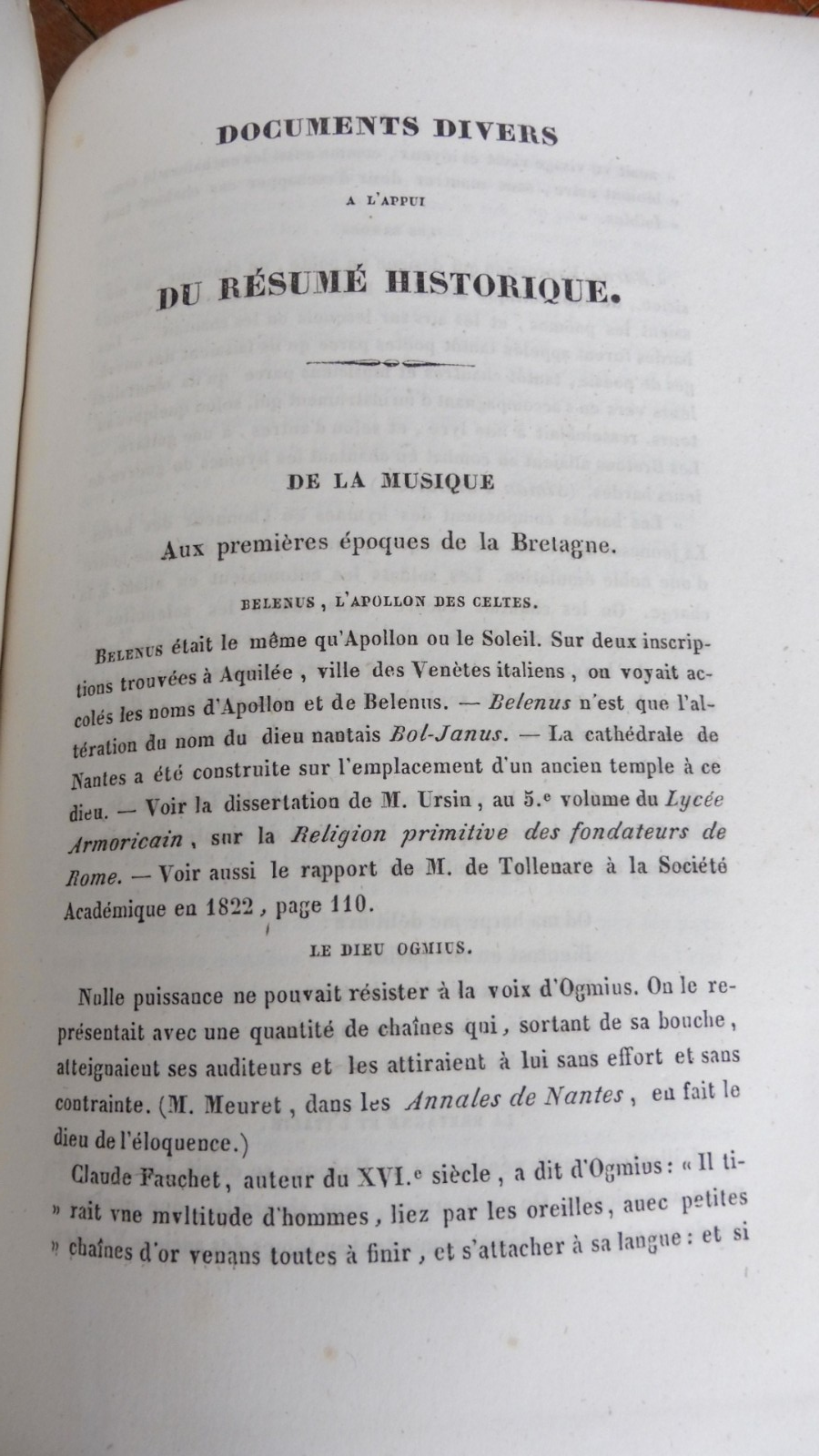 De la musique à Nantes (Camille Mellinet) 1837