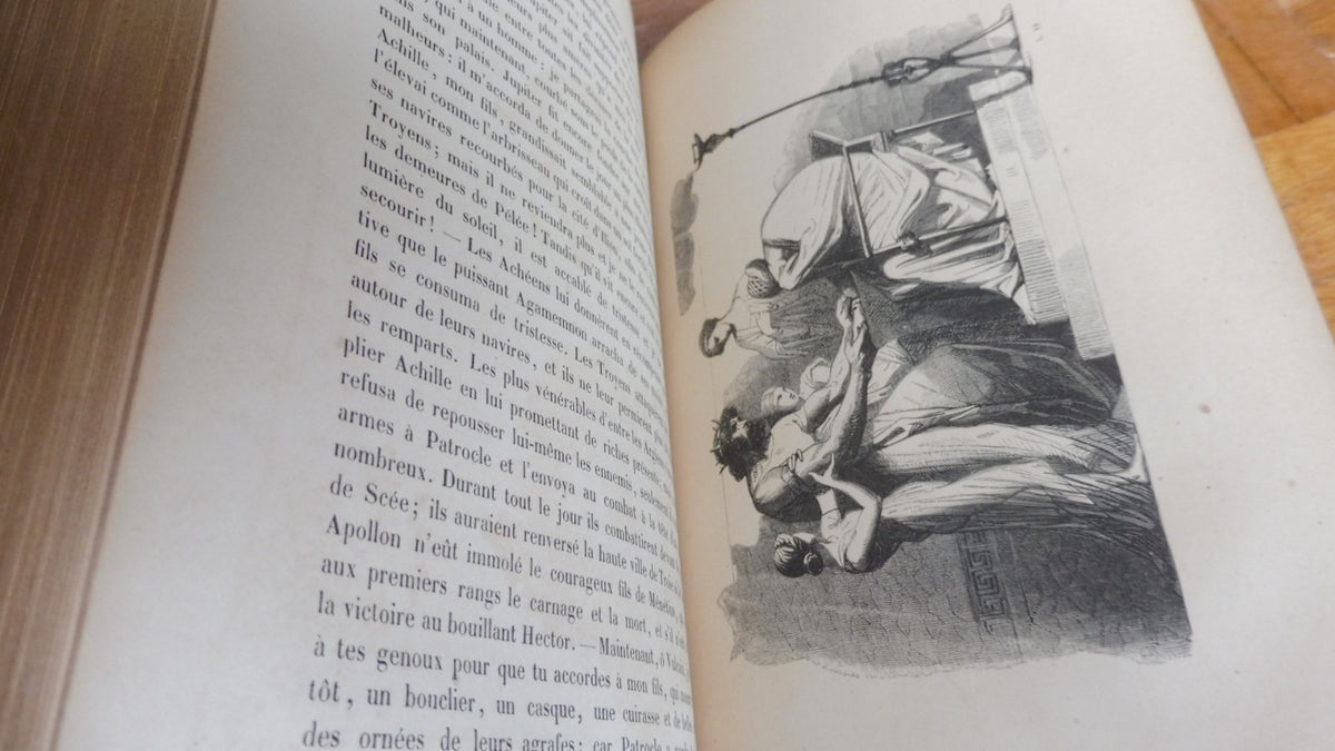 L'Iliade (Homère) 1843 illus. Titeux et De Lemud