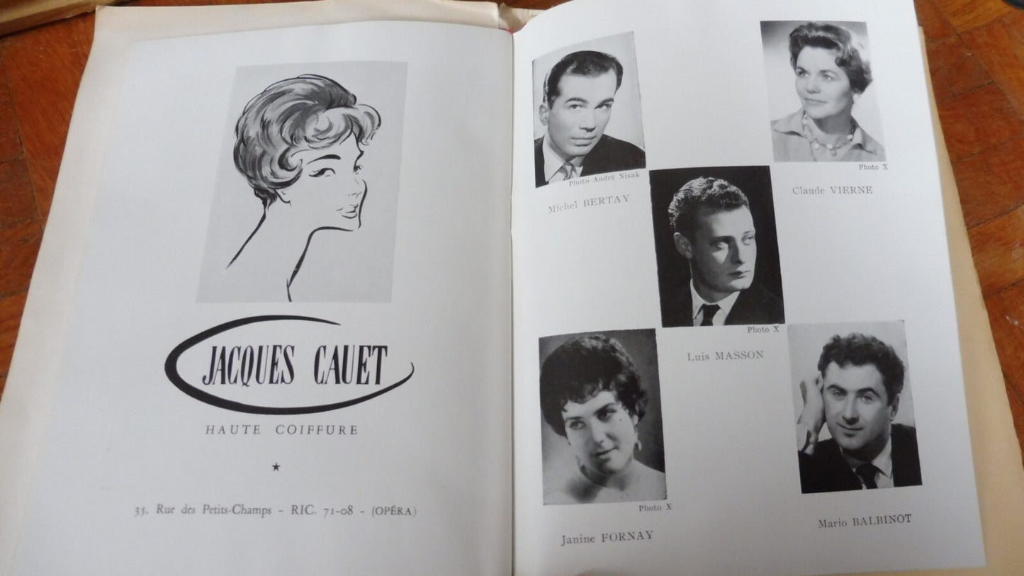 Le Siècle d'Offenbach. Cahiers de la compagnie (M. Renaud & J.-L. Barrault) 1958