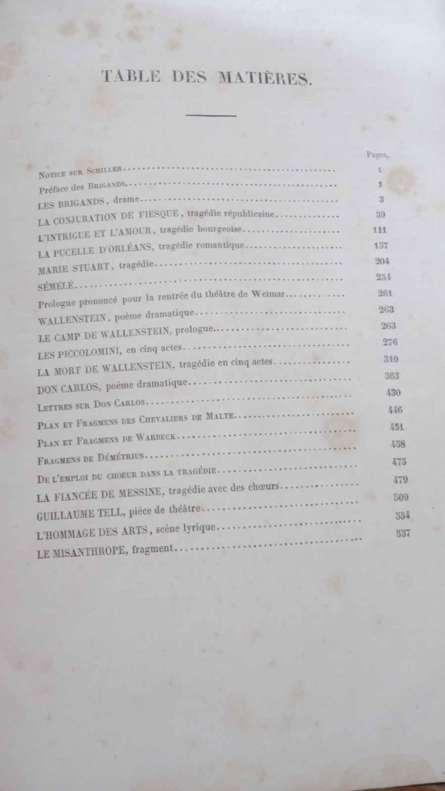 Oeuvres dramatiques de Schiller (De Barante trad.) 1842