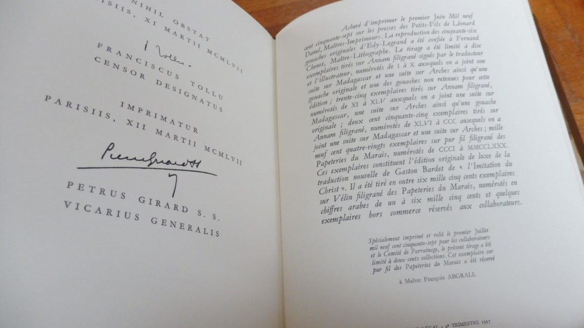 L'Imitation du Christ (Gaston Bardet trad.) 1957 illus. Edy Legrand