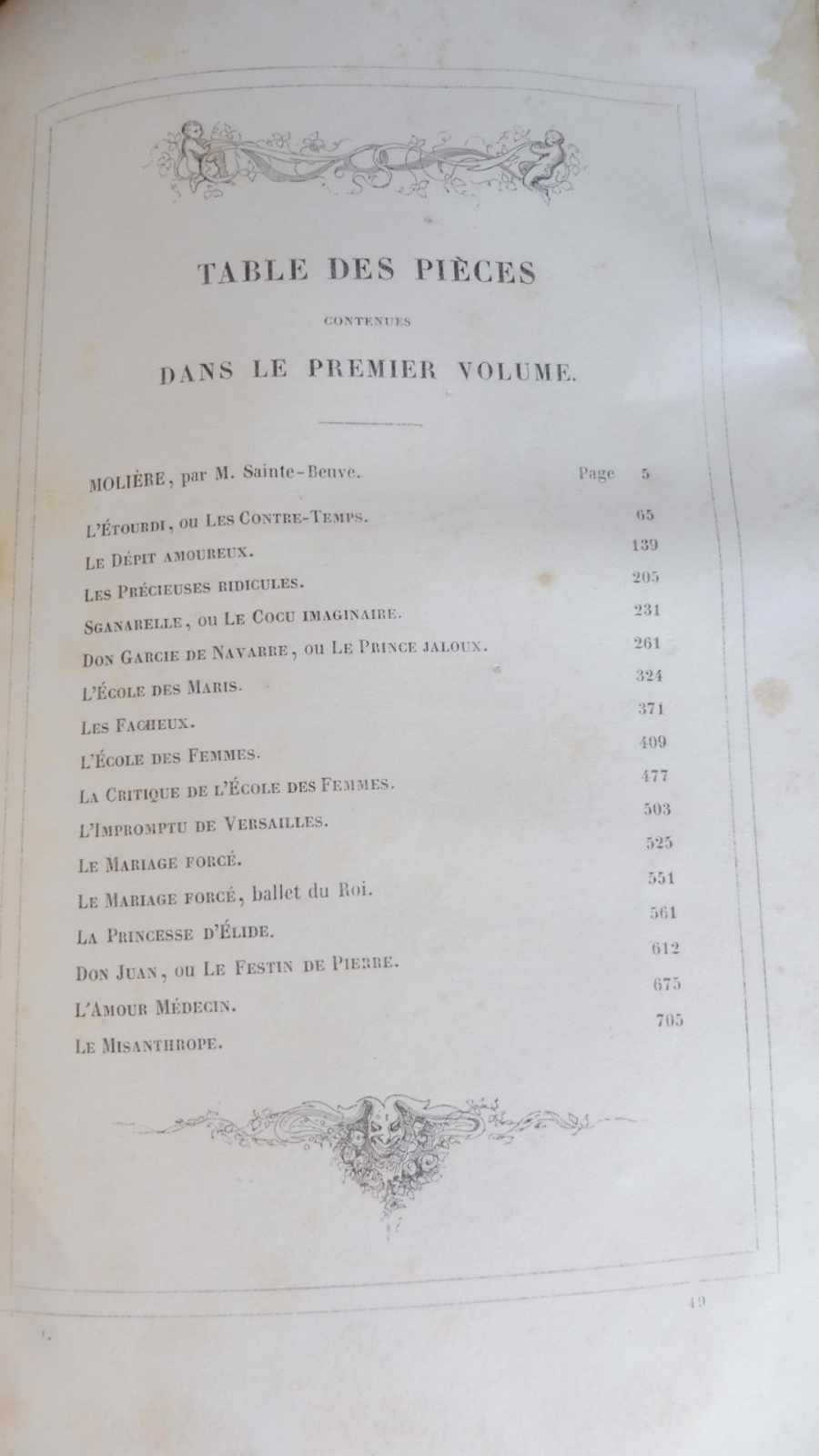 Oeuvres de Molière 1835 2/2 illus. Johannot