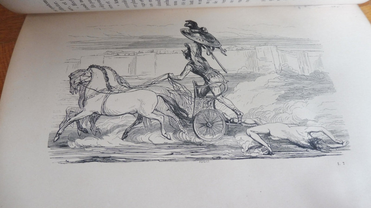 L'Iliade (Homère) 1843 illus. Titeux et De Lemud