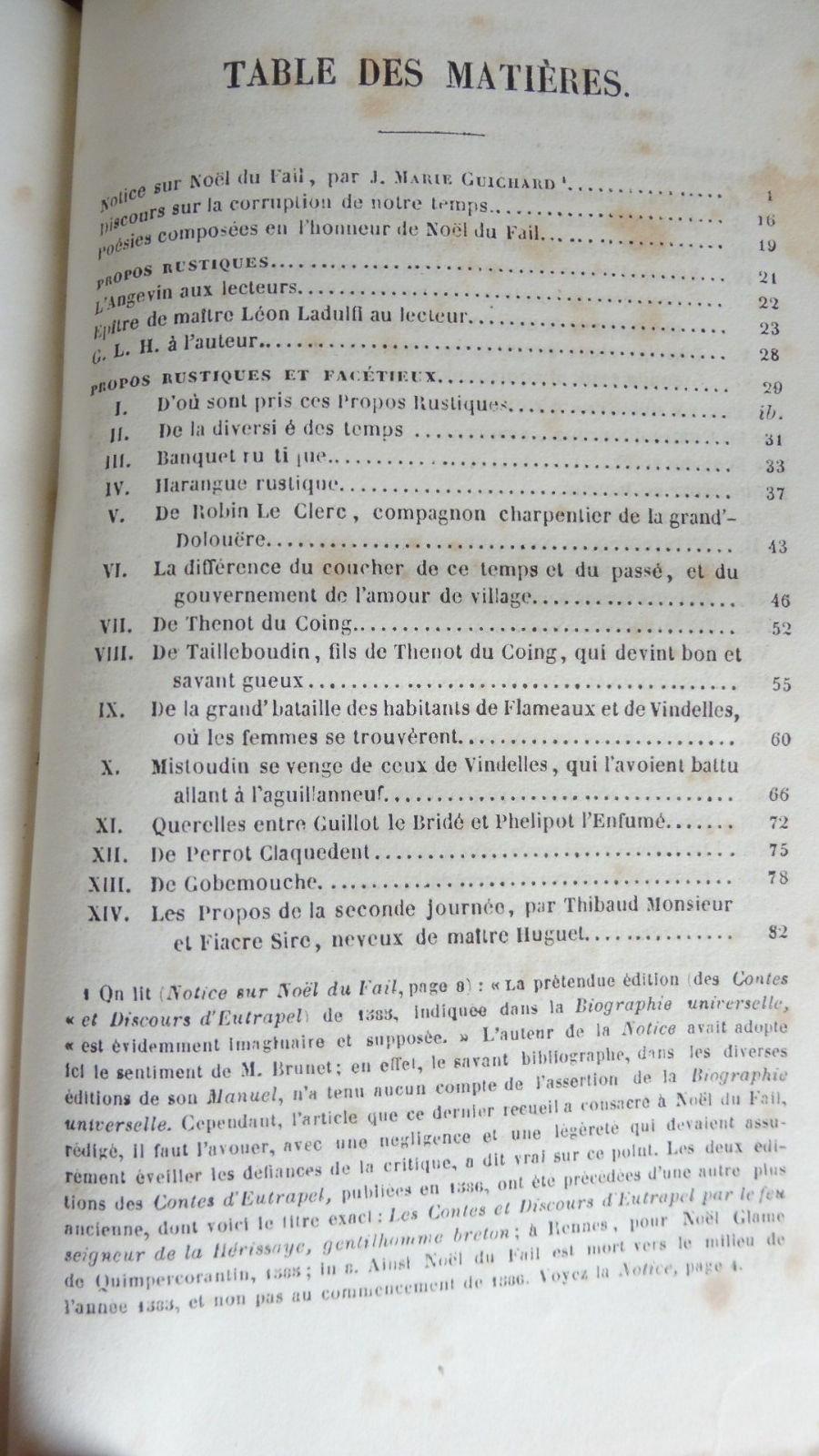 Propos rustiques (Noël Du Fail) 1842