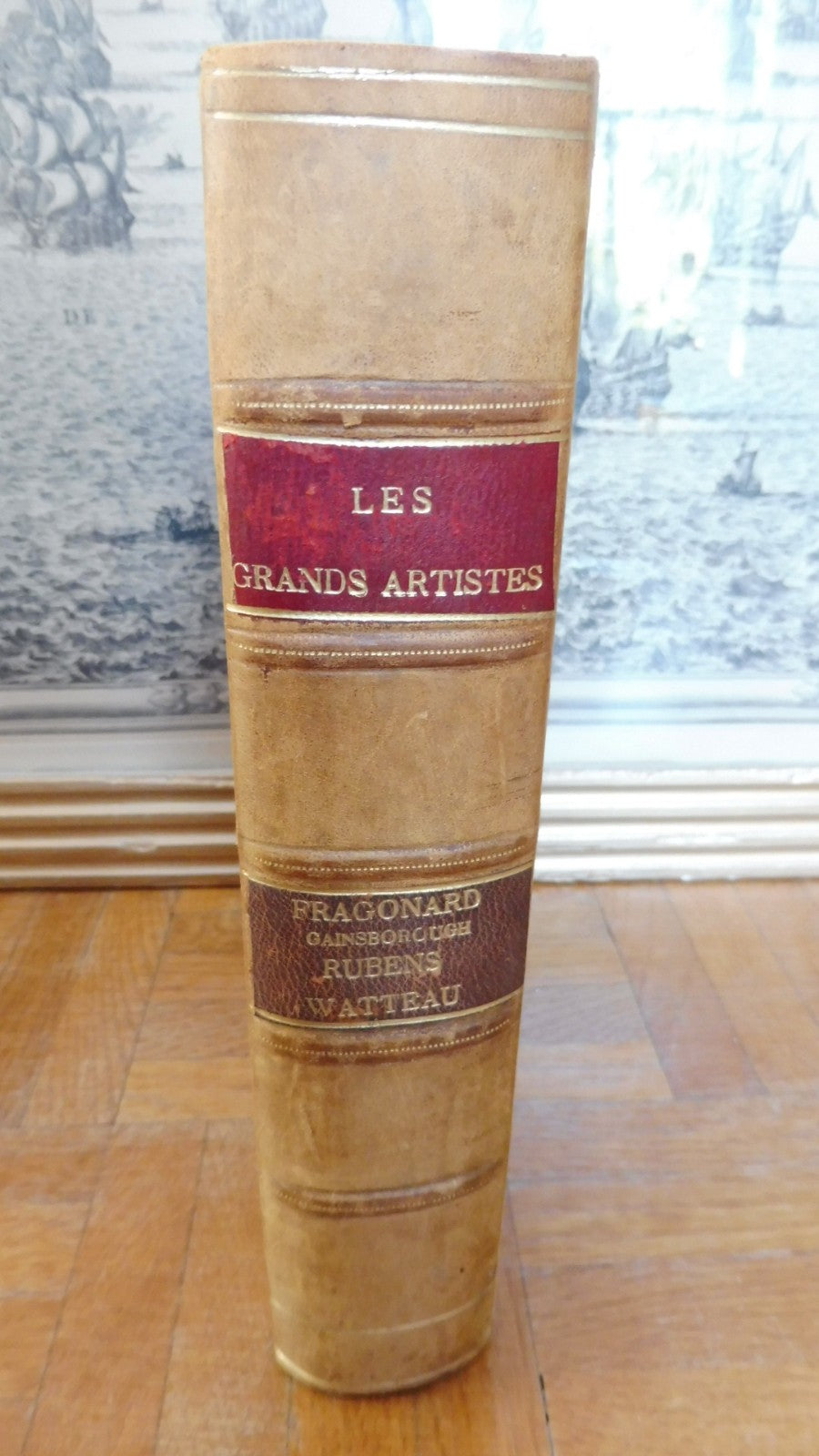 Fragonard, Gainsborough, Rubben, Watteau (Mauclair) c.a. 1904 4 tomes en 1 vol.