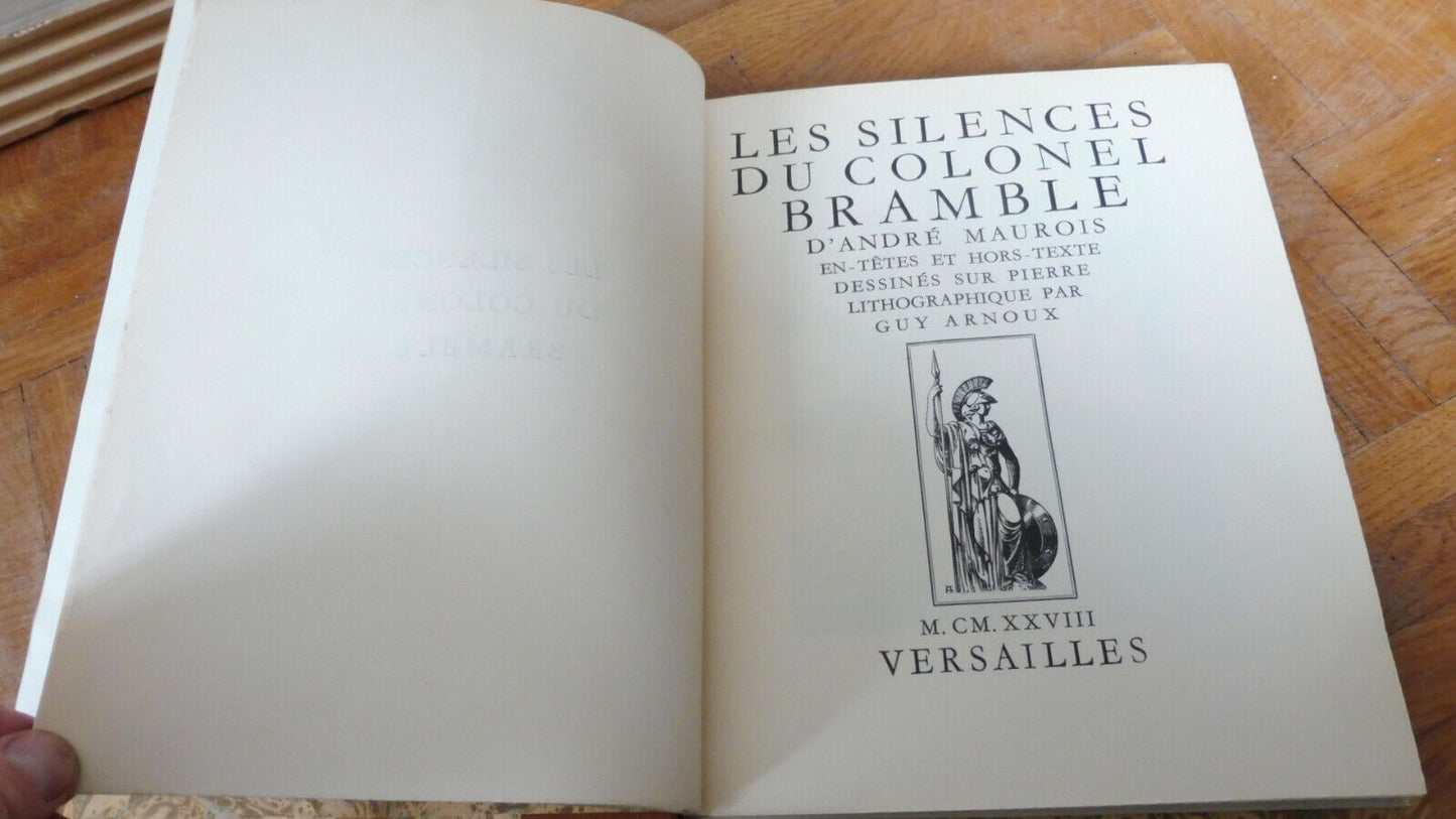 Les Silences du colonel Bramble (André Maurois) 1928 illus. Arnoux VELIN