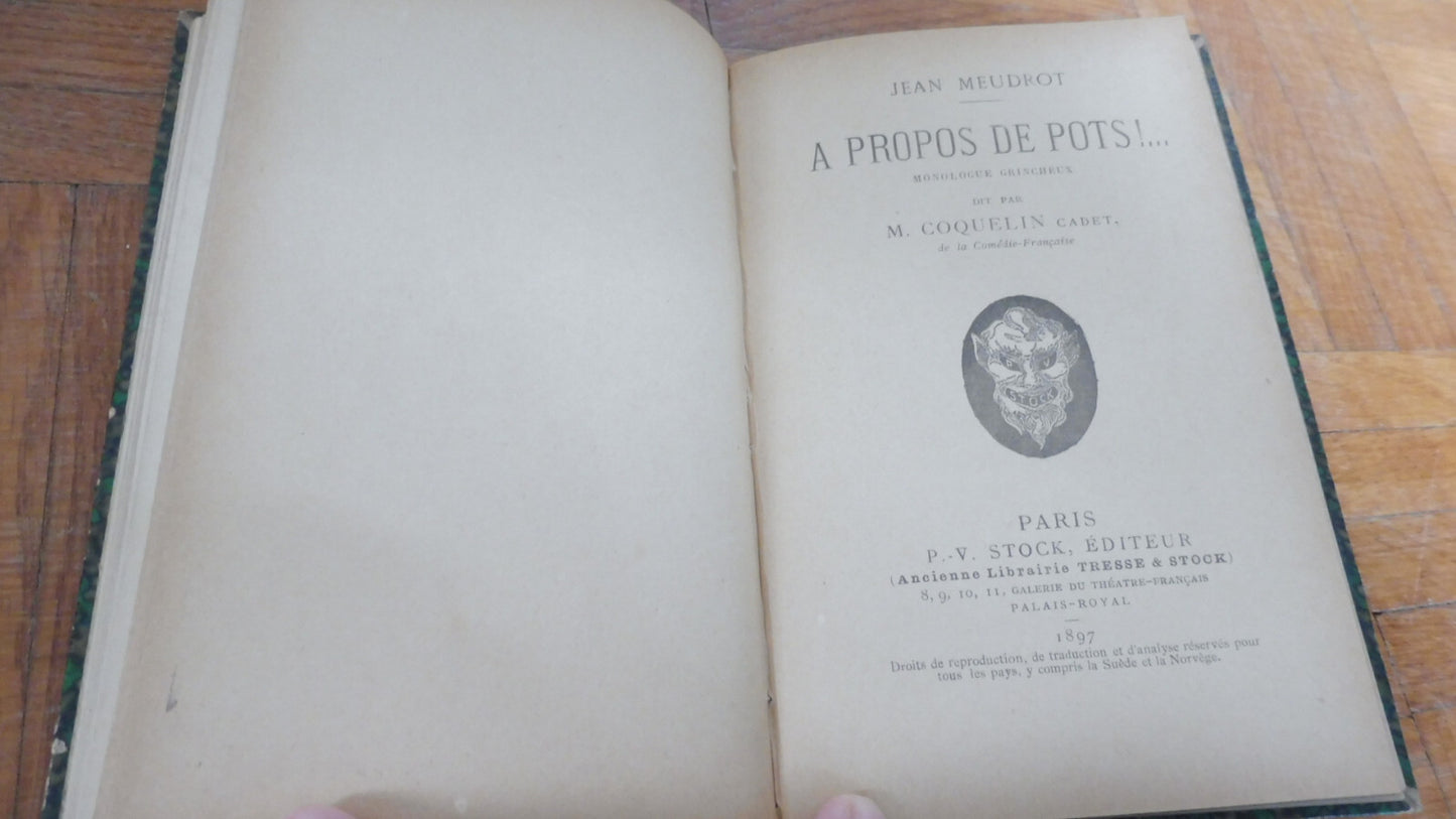 Théâtre divers (Chéliga, Chardon, Meudrot) XIXe siècle 4 tomes en 1 vol.