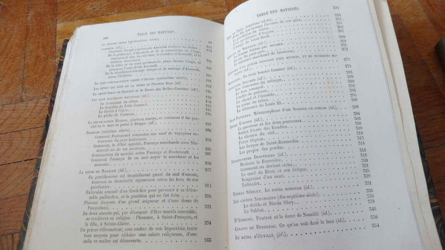 Chefs-d'oeuvre des conteurs français (Ch. Louandre) 1874 2 vol.