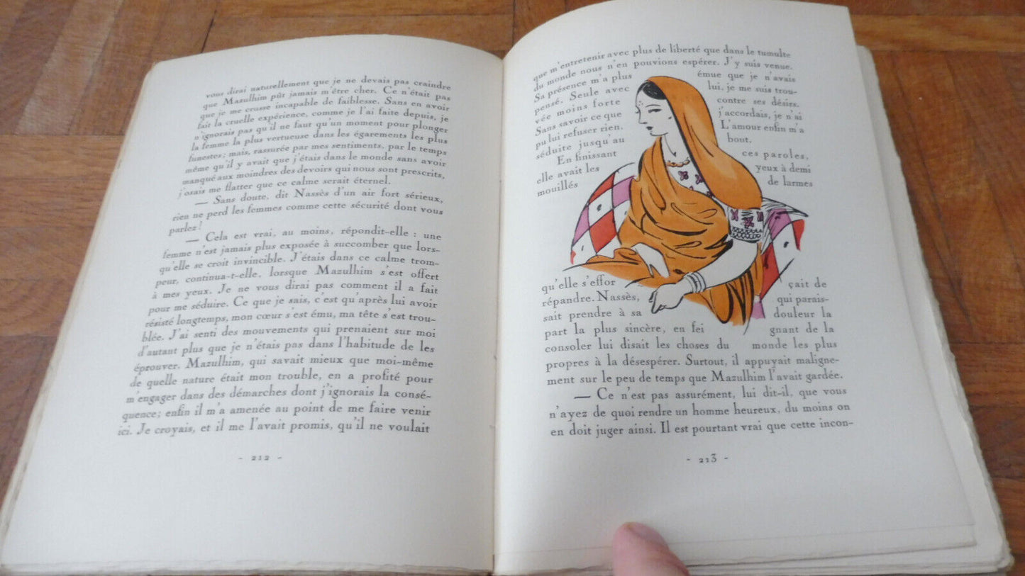 Le Sopha (Crébillon fils) 1933 illus. Carlègle VELIN NUMEROTE CURIOSA