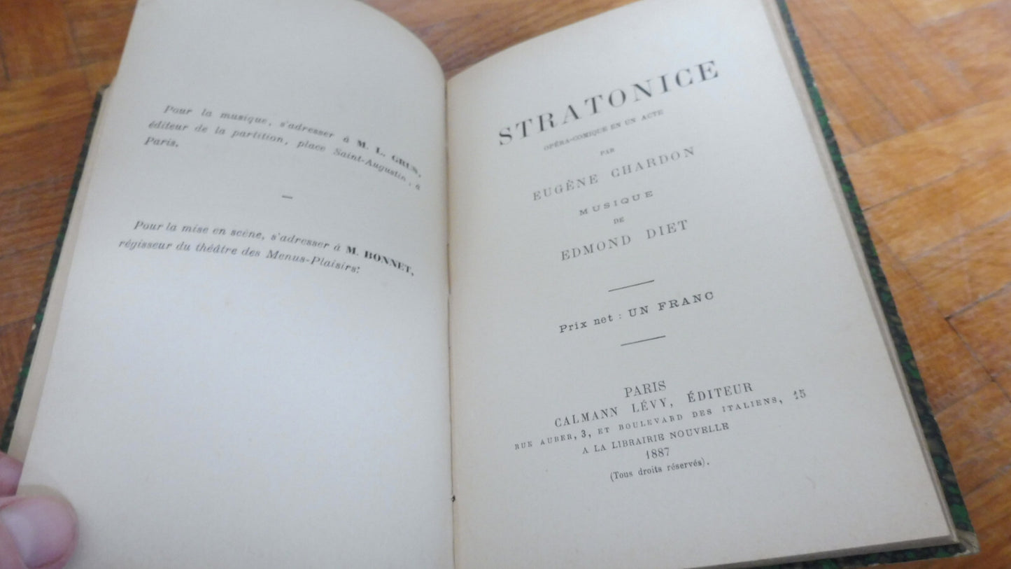 Théâtre divers (Chéliga, Chardon, Meudrot) XIXe siècle 4 tomes en 1 vol.