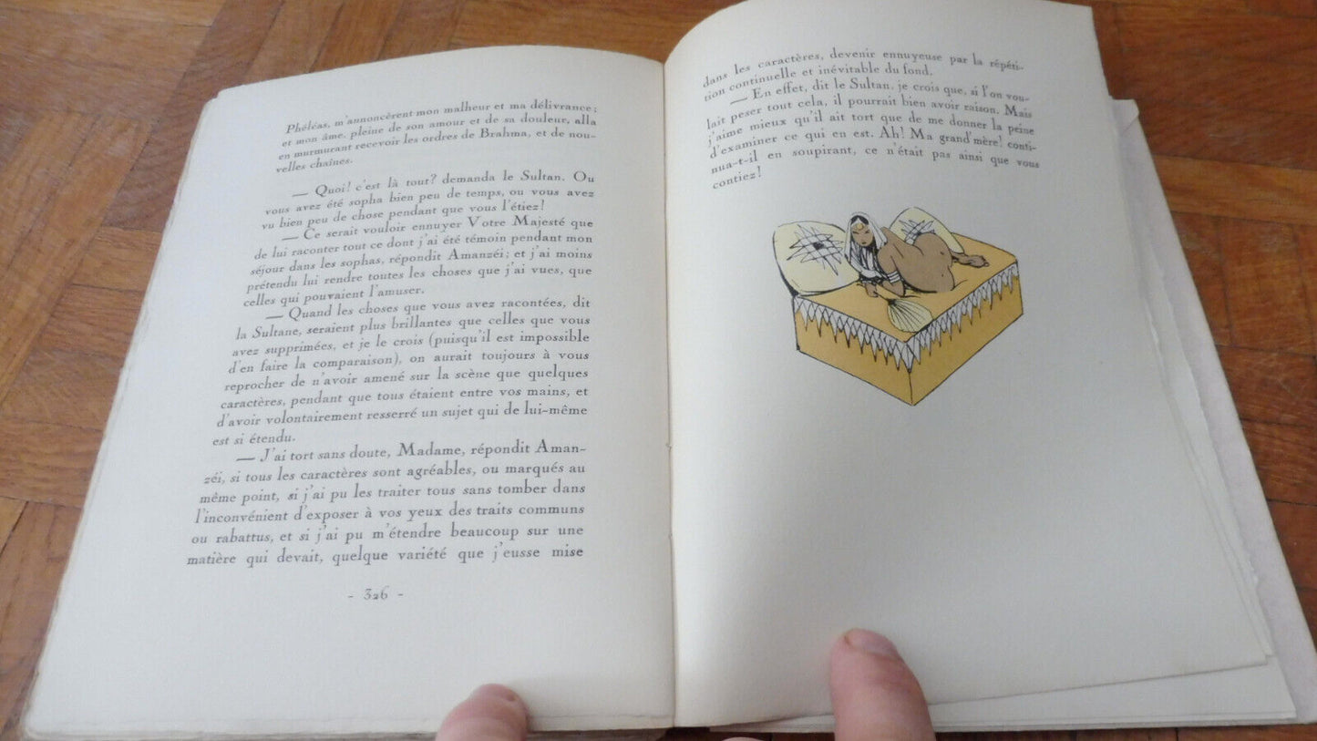 Le Sopha (Crébillon fils) 1933 illus. Carlègle VELIN NUMEROTE CURIOSA