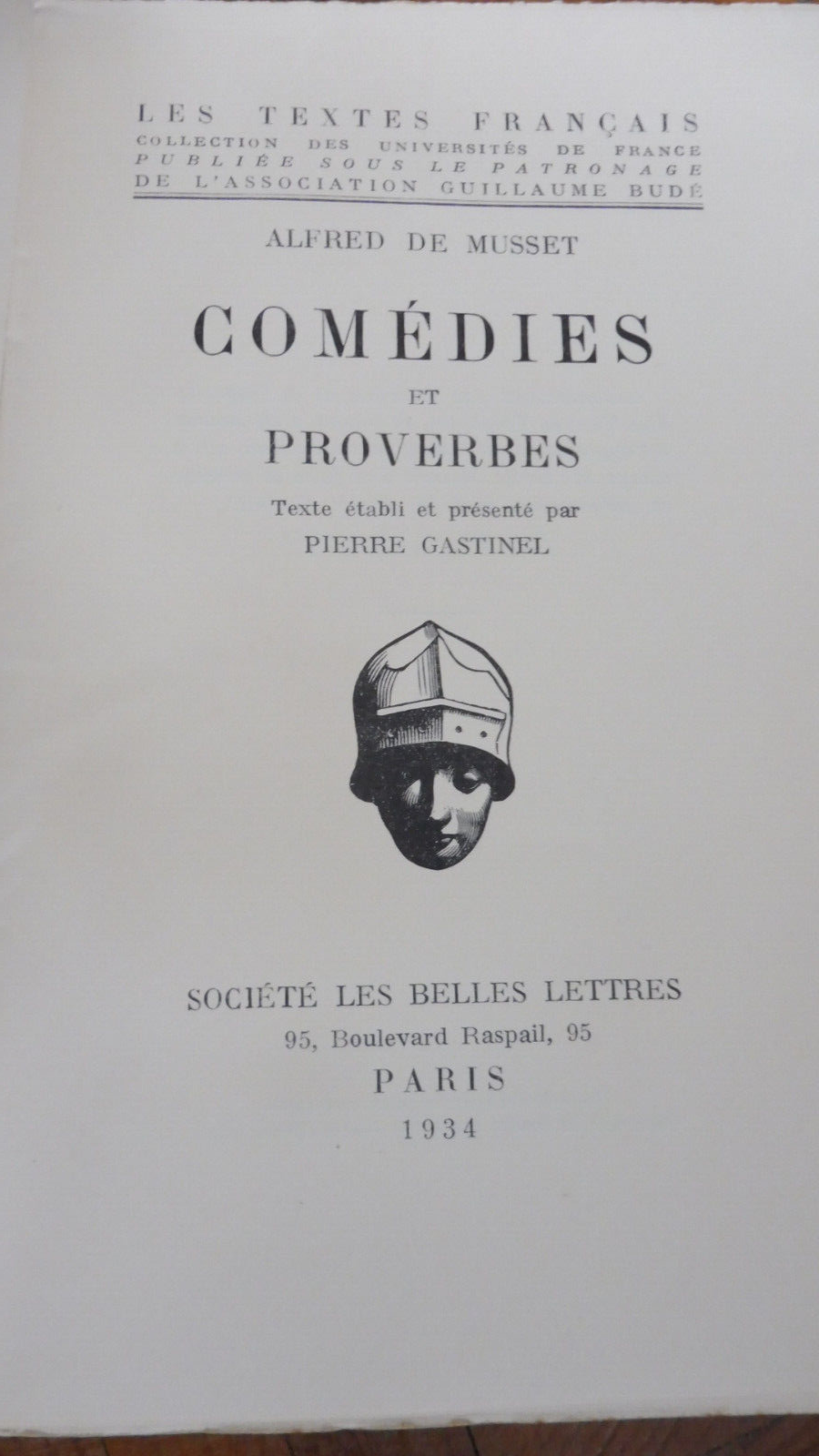 Comédies et proverbes (Alfred De Musset) 1934