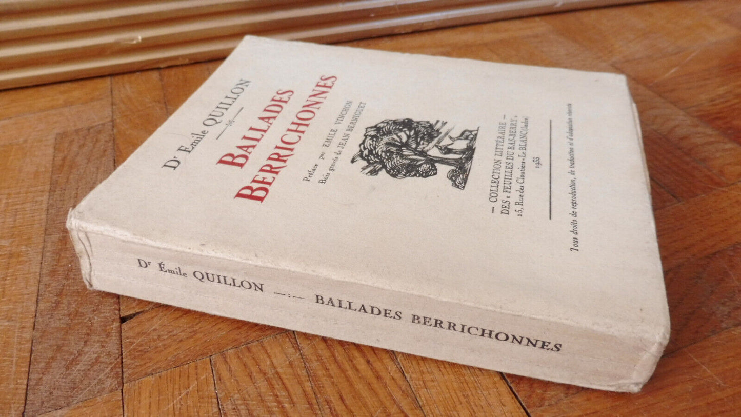 Ballades berrichonnes (Emile Guillon) 1933 illus. Berniguet NUMEROTE