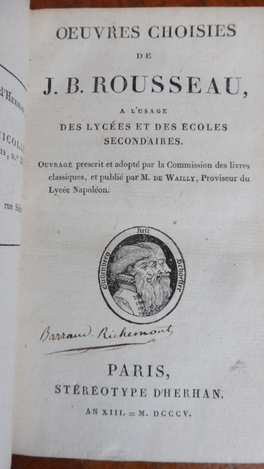 Oeuvres de J. B. Rousseau 1805