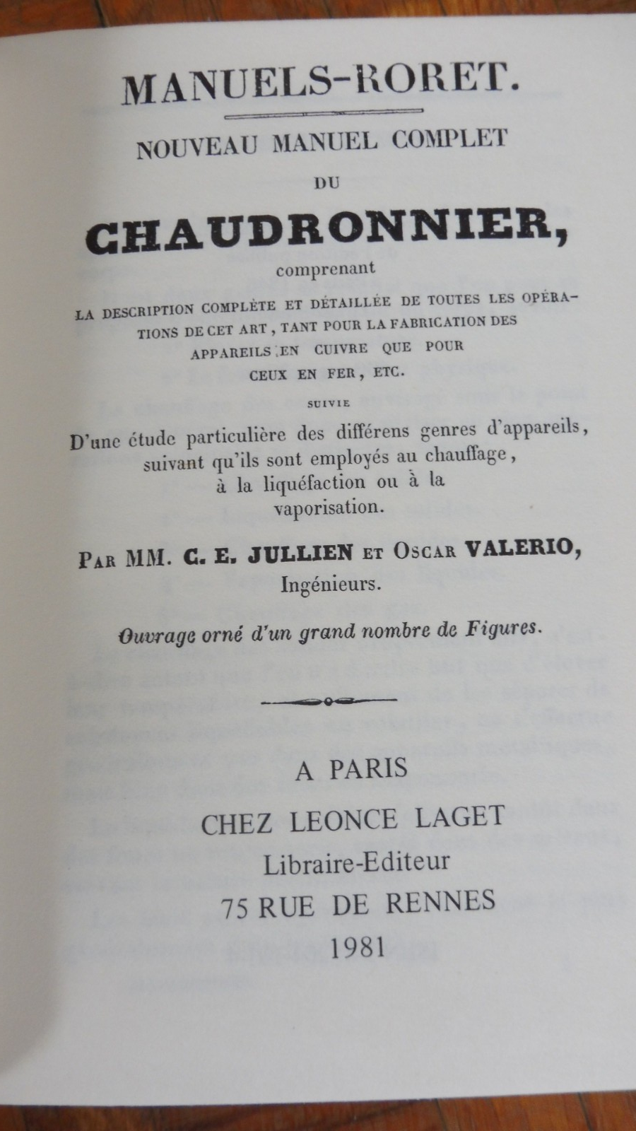 Nouveau manuel complet du chaudronnier (Jullien & Valerio) 1981 RORET