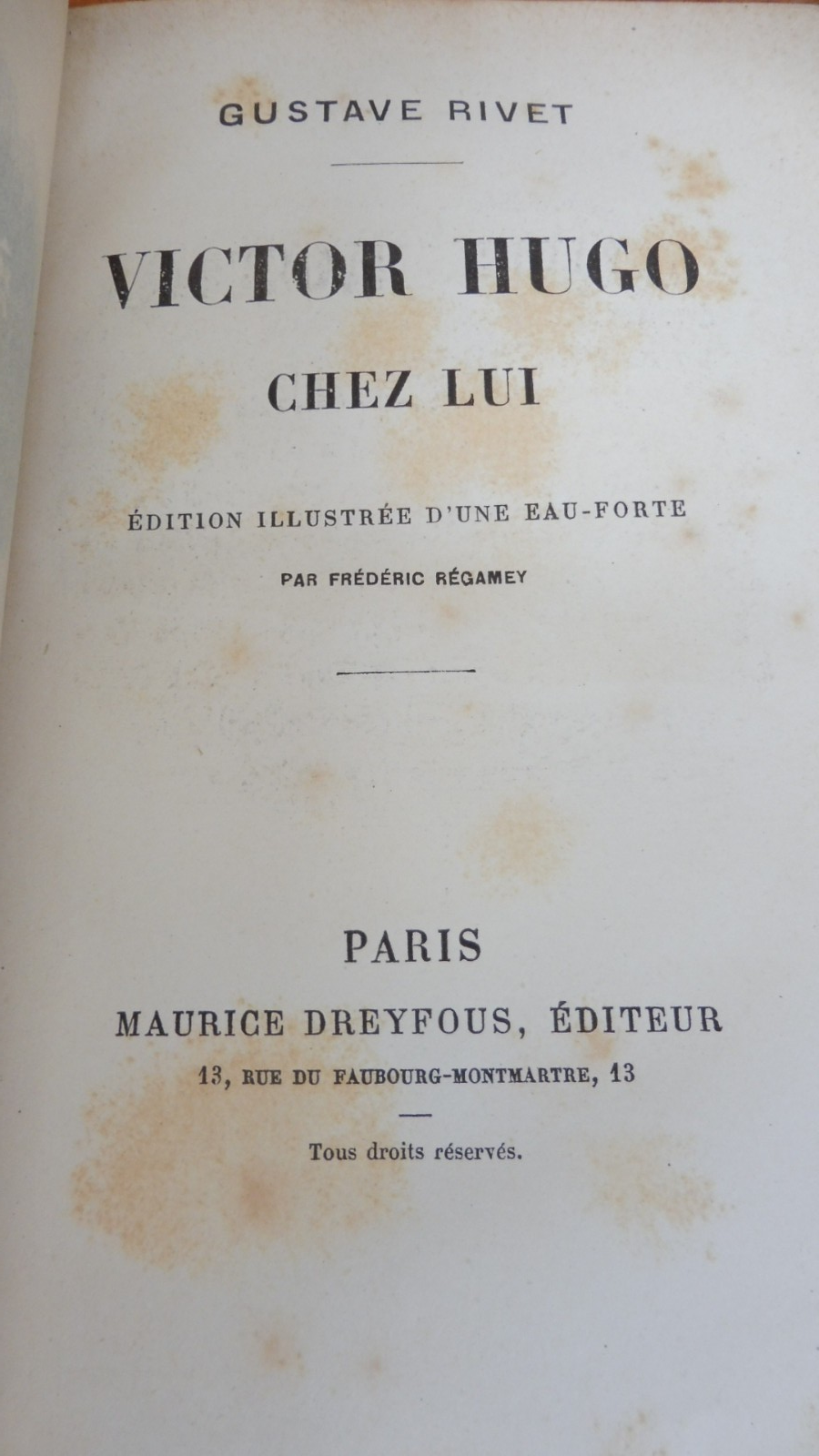 Victor Hugo chez lui (Gustave Rivet) s.d.