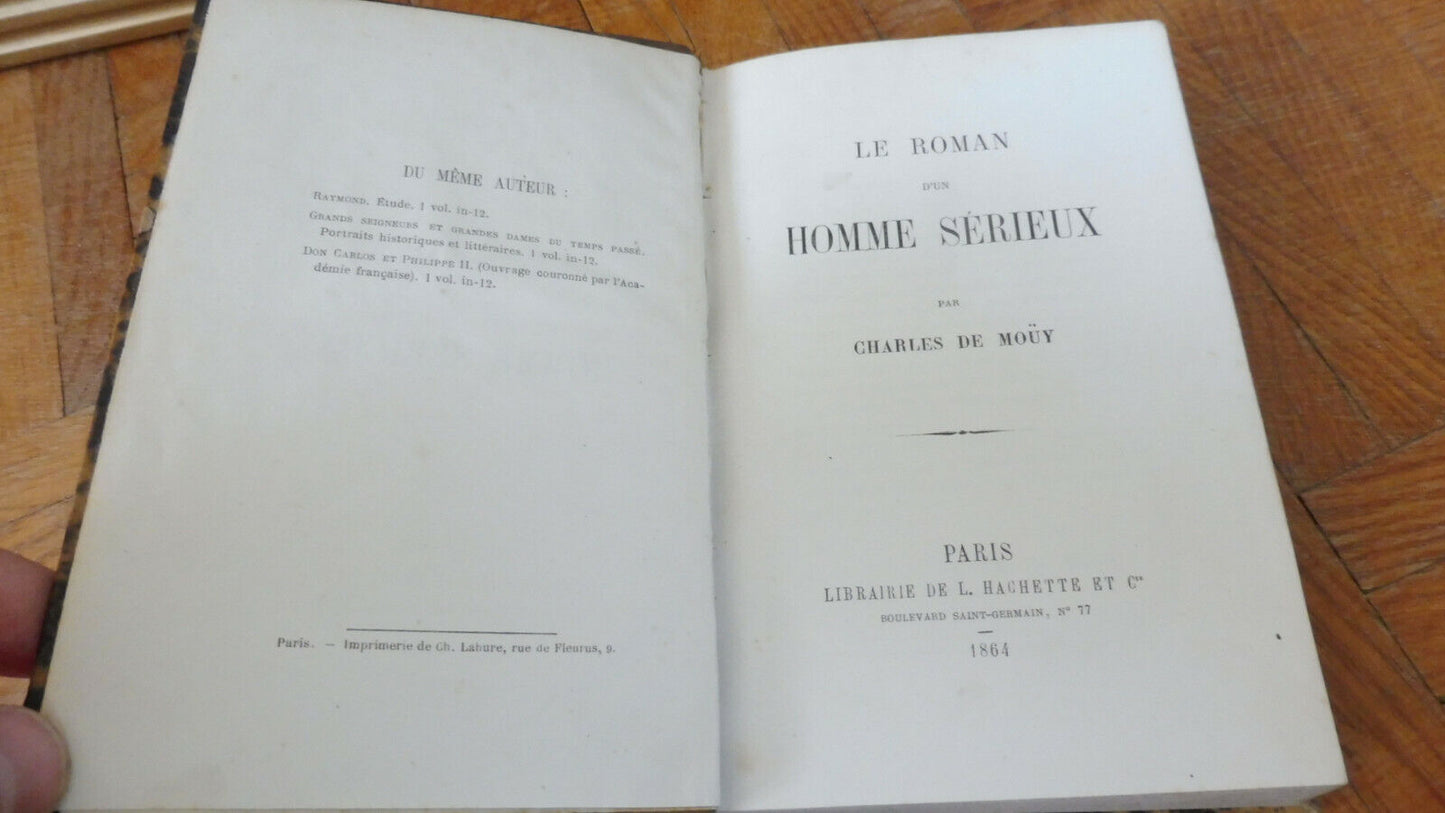 Le Roman d'un homme sérieux (Charles de Moüy) 1864
