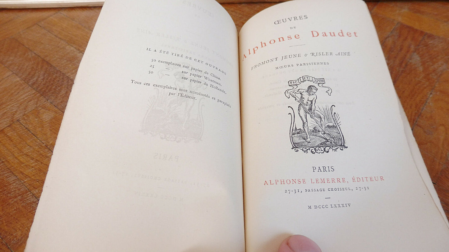 Fromont Jeune et Risler Aîné (Alphonse Daudet) 1884