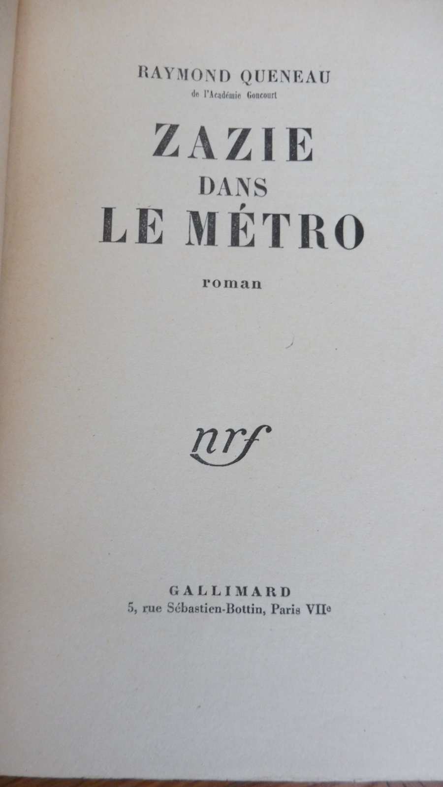 Zazie dans le métro (Raymond Queneau) 1960