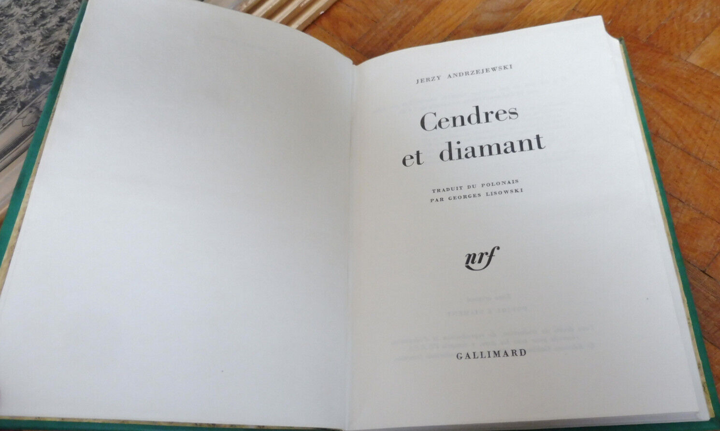 Cendres et diamant (Jerzy Andrzejewski) 1967