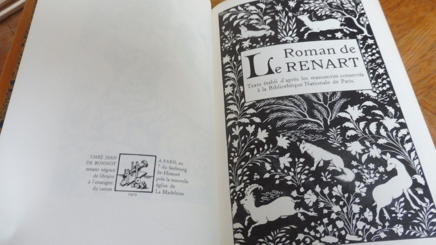 Le Roman de Renart 1975 JEAN DE BONNOT