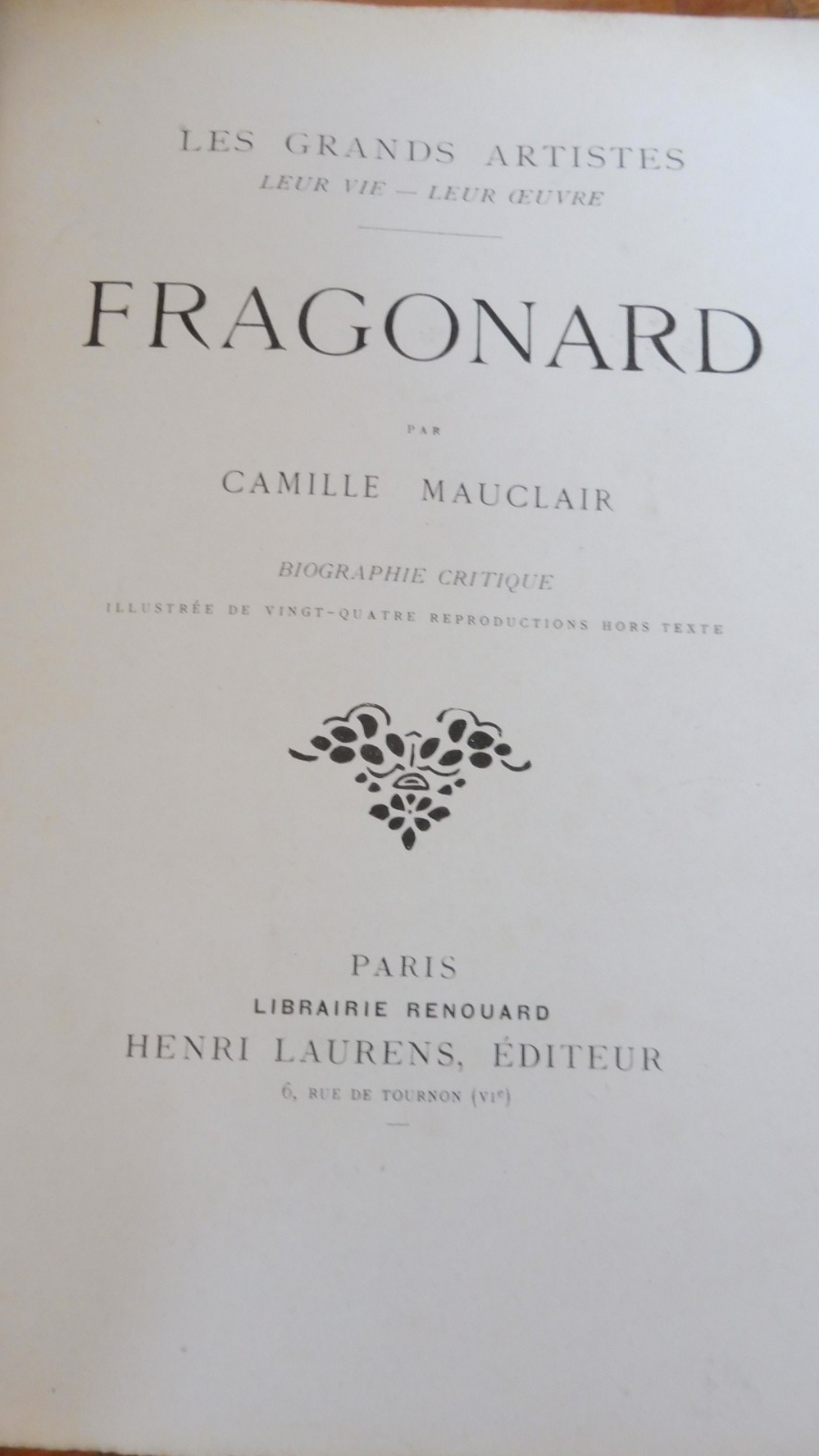 Fragonard, Gainsborough, Rubben, Watteau (Mauclair) c.a. 1904 4 tomes en 1 vol.