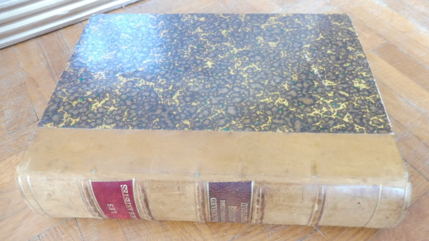 Fragonard, Gainsborough, Rubben, Watteau (Mauclair) c.a. 1904 4 tomes en 1 vol.