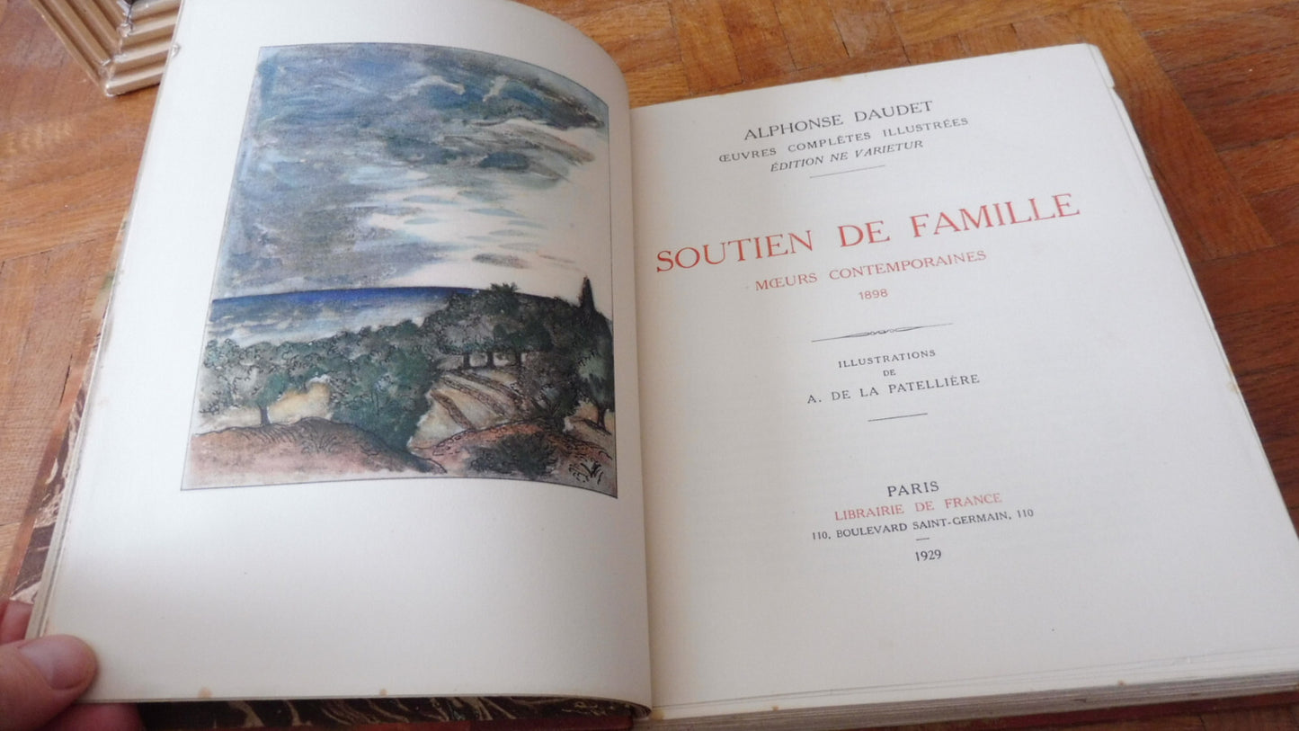 Soutien de famille. Notes sur la vie (Alphonse Daudet) 1929 illus. Cosyns