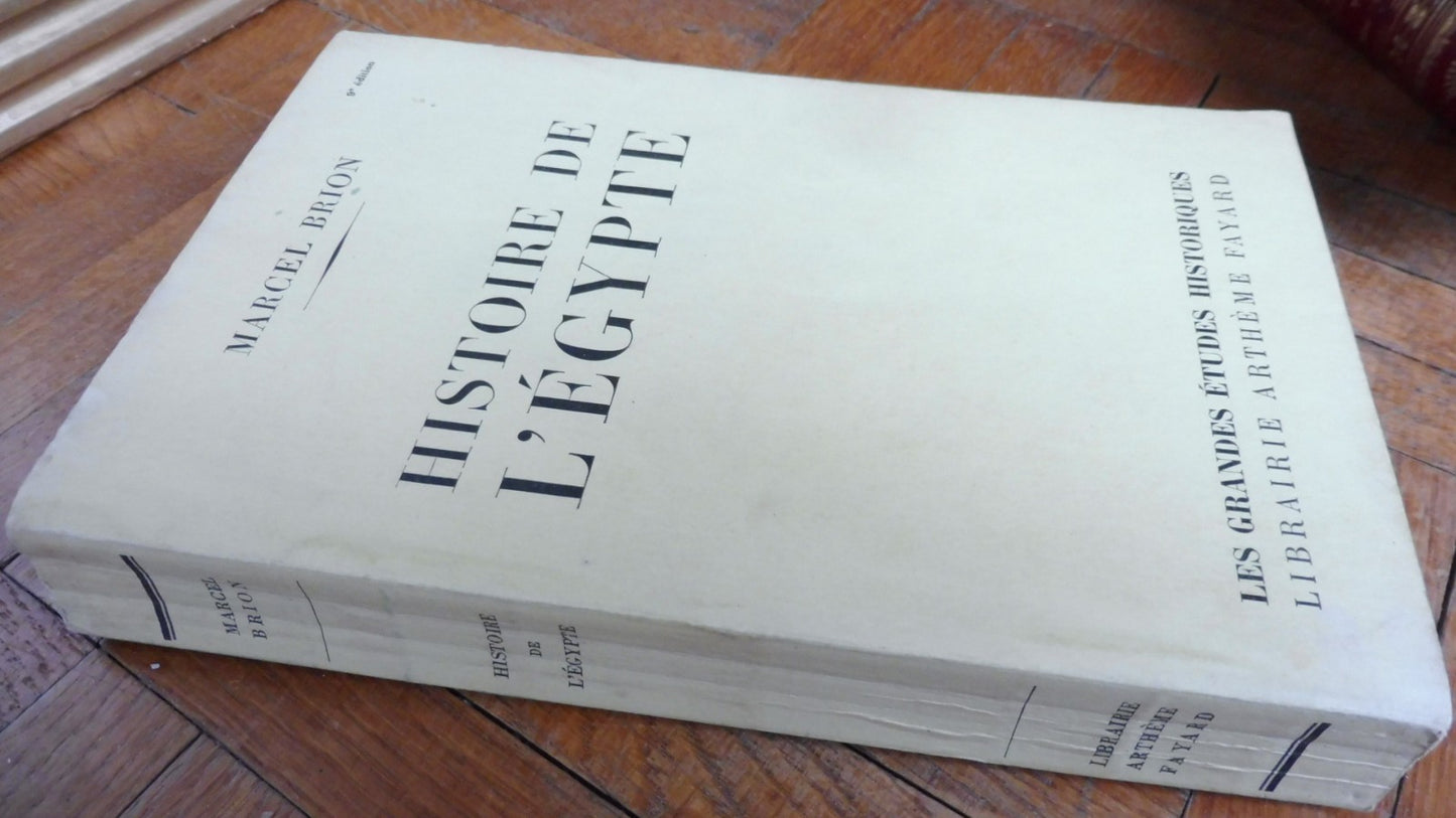 Histoire de l'Egypte (Marcel Brion) 1954 ENVOI