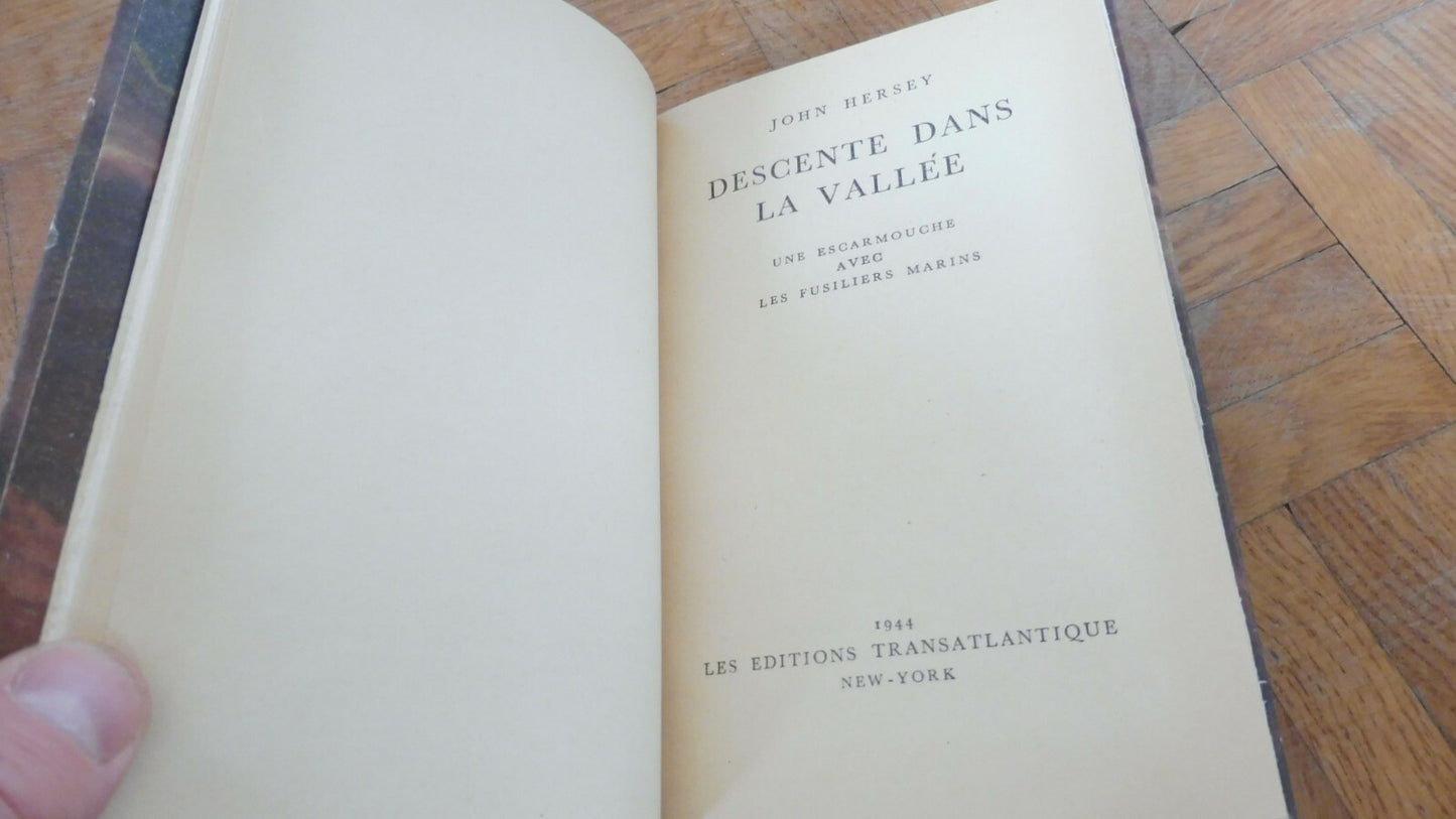Descente dans la vallée (John Hersey) 1944